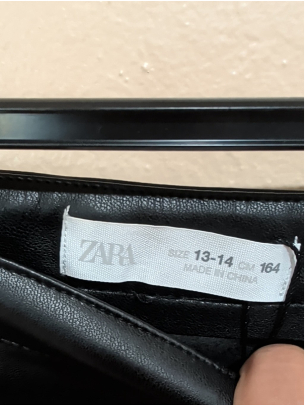 Zara vegan leather pleated mini skirt featuring a high-rise waist, small - Picture 3 of 4